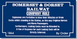 Replica Metal Sign S & D Rules