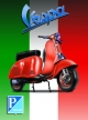Enamel Sign: Vespa