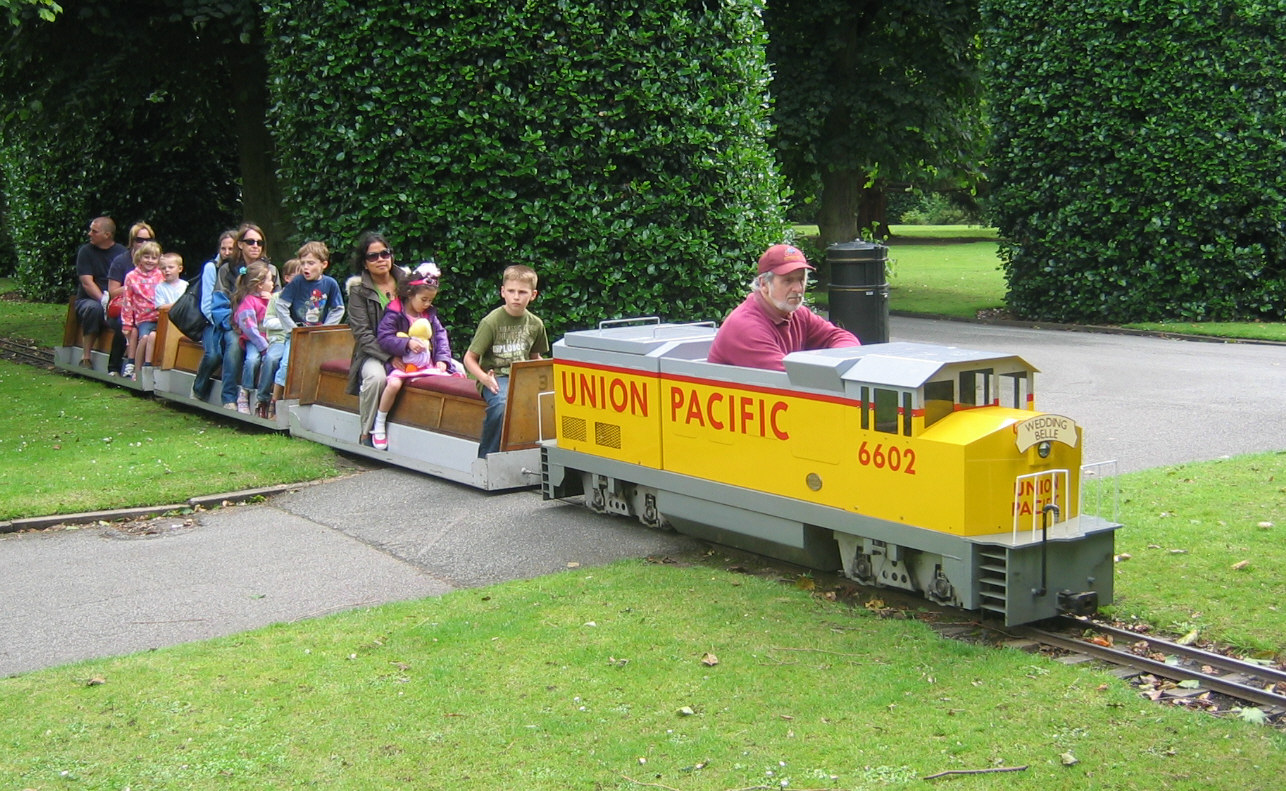 Joe with the train.