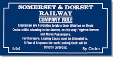Replica Metal Sign S & D Rules
