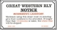 Replica Metal Sign GWR Workmens Notice